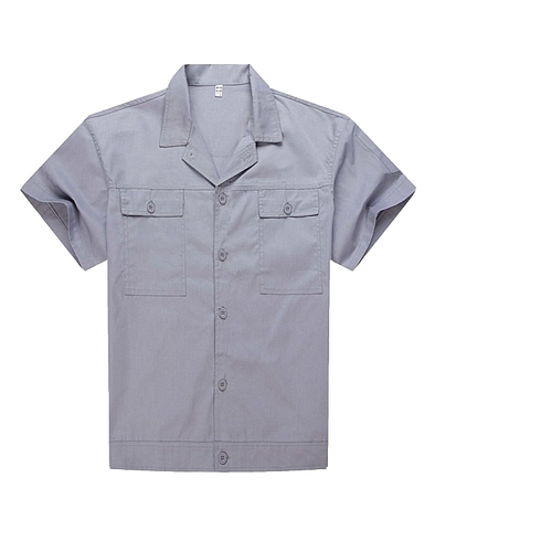 窈嘉工作服男套装夏季薄款工厂汽修劳保服家政车间厂服工装定制logo